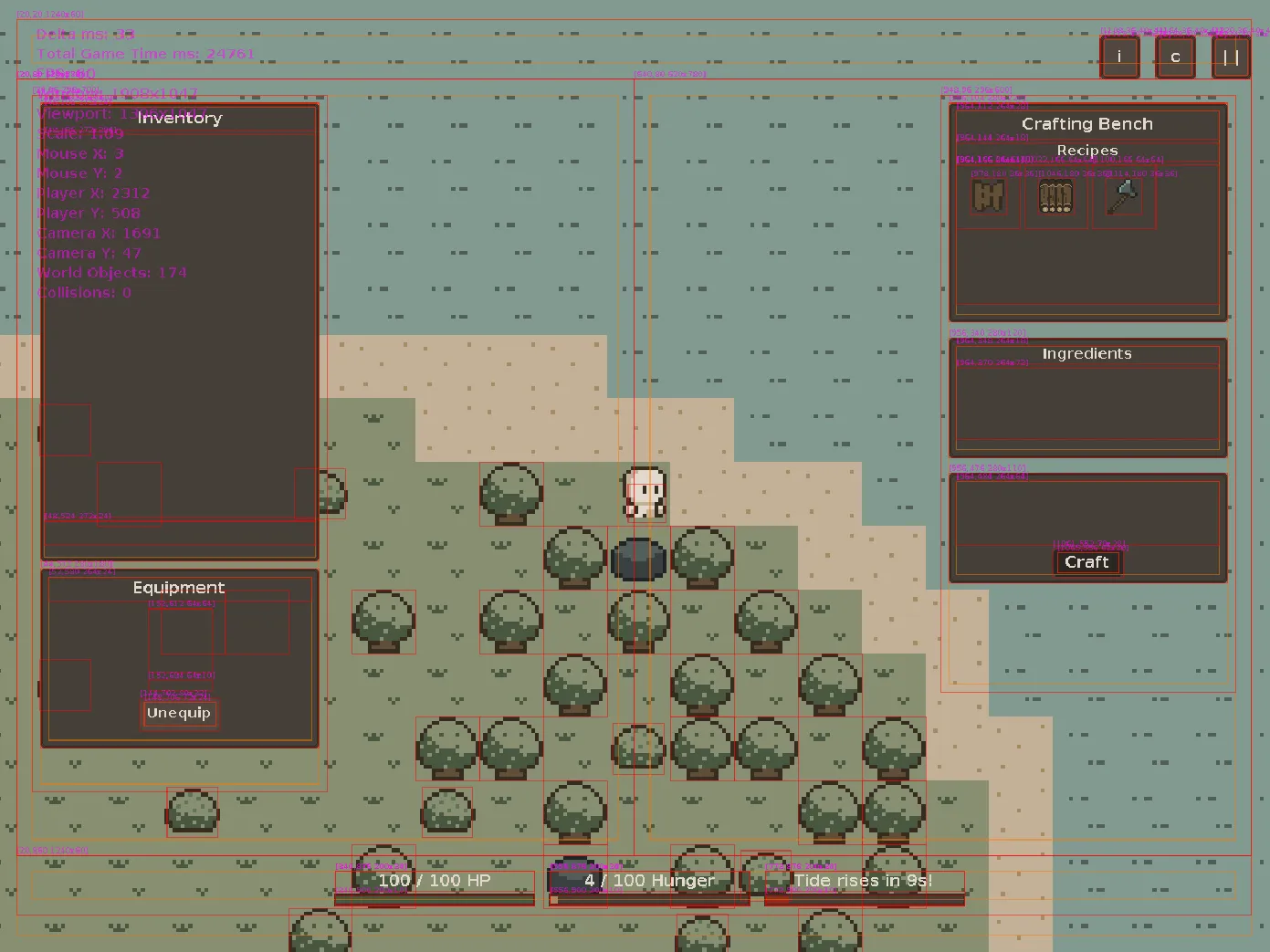 Debug render