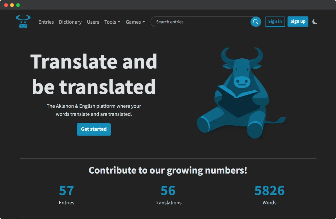 Homepage Dark